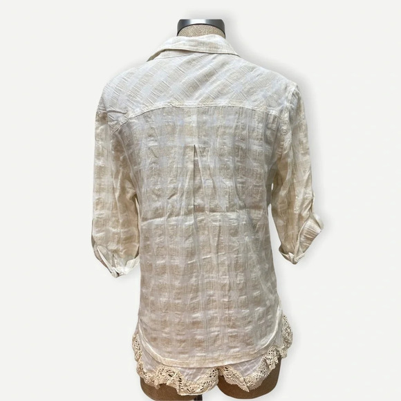 Jodifl lace trimmed gingham print top - Picture 5 of 5